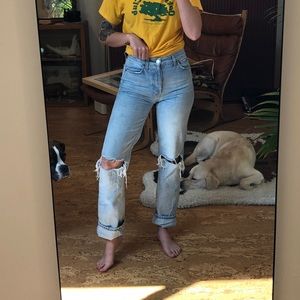 Ripped light wash Re/Done